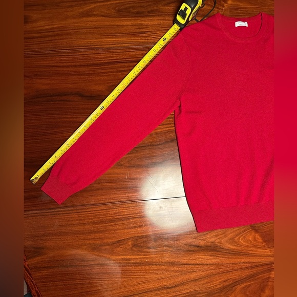 Malo Optimum Red Cashmere Sweater New With Tags - Picture 6 of 10
